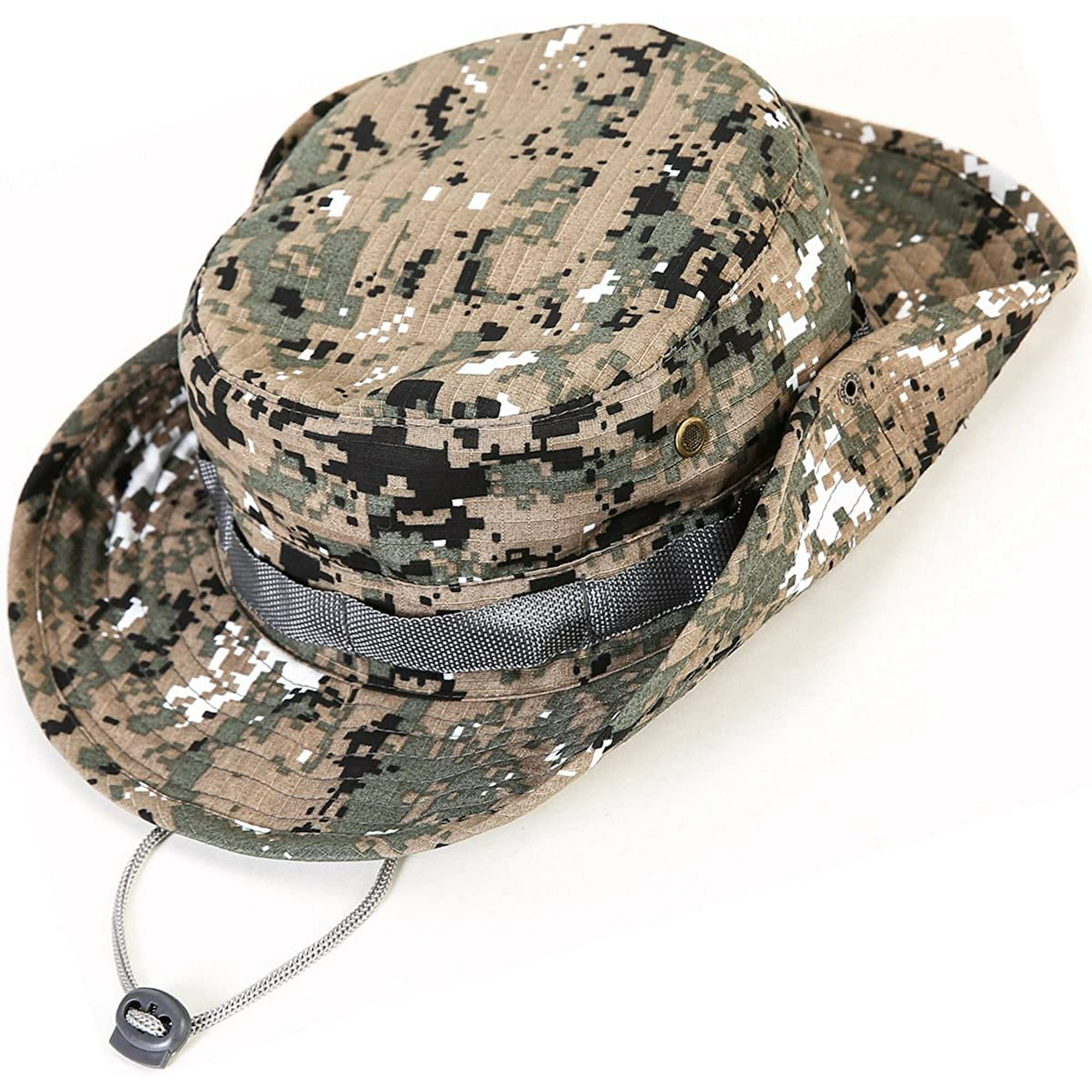 Men & Women Top Camo Bucket Hats for Safari Military Beach… kolumb Wide Brim Boonie Hat 